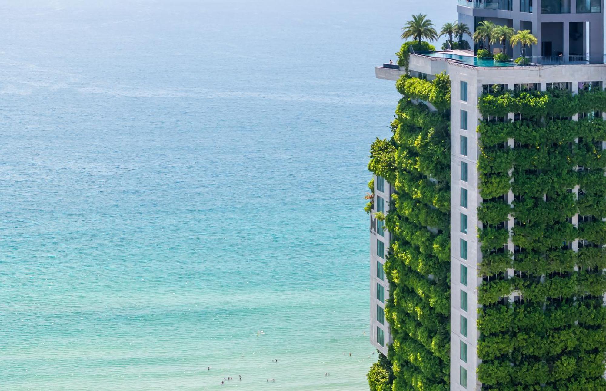 M Hotel Danang Exterior photo The vertical garden at The Ivy